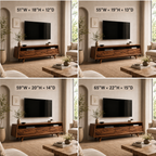 TV Stand – Solid Wood Media Console for Living Room