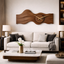 Organic Wall Clock – Sculptural Wooden Clock with Brass Hands