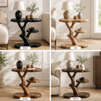 Tree Root Nightstand – Handmade Solid Wood Bedside Table for Rustic Luxury Bedroom Decor