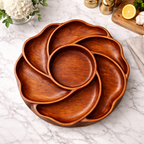Wooden Serving Tray & Bowl Set – Natural Tableware for Entertaining
