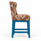 Patterned Upholstered Counter & Bar Stool