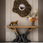 Sculptural Root Wood Console Table – Organic Statement Design