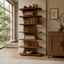 Tall Bookcase – Solid Wood Display Shelf for Living Room
