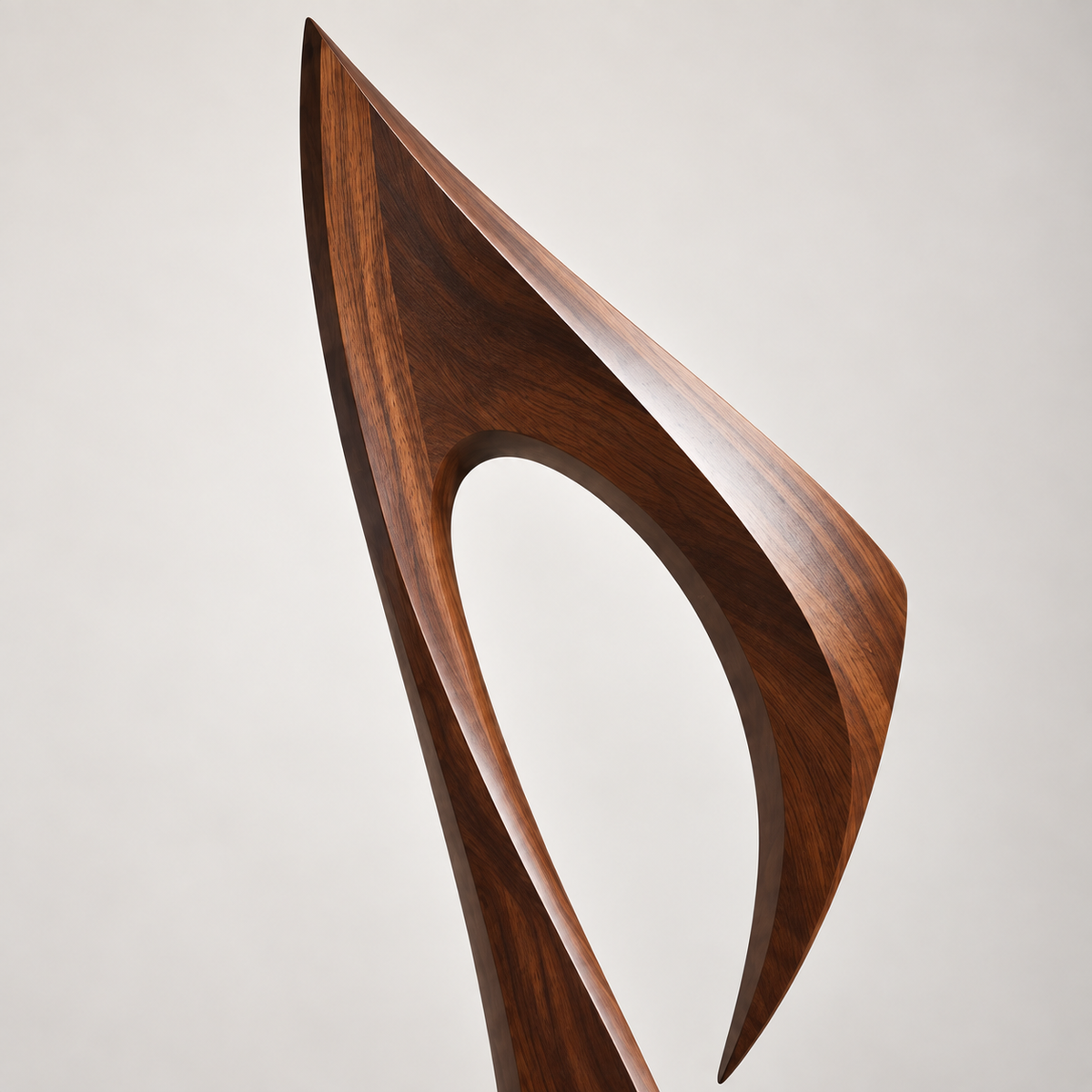 Sculptural Musical Note Wood Decor