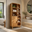 Wood Bathroom Storage Cabinet – Solid Wood Linen Cabinet with Shelves for Bathroom Decor