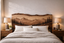 Solid Wood Sculptural Headboard – Nature-Inspired Design