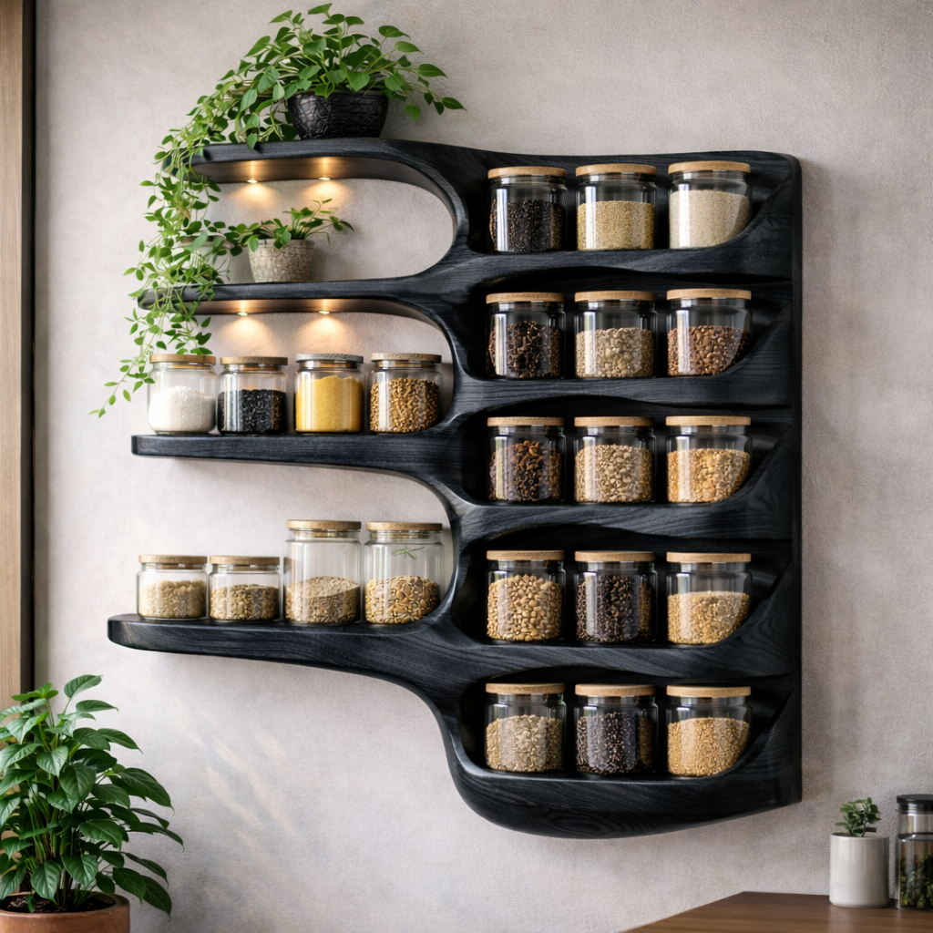 Floating Wooden Wall Shelves – Modern Natural Storage & Decor