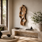Live Edge Wood Wall Clock – Solid Wood Decorative Clock for Bedroom Decor