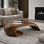 Wave Coffee Table – Sculptural Solid Wood Table for Luxury Living Room