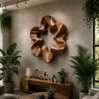 Organic Flow Wood Wall Sculpture