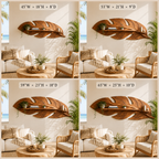 Leaf Wood Wall Shelf – Solid Wood Floating Display Shelf for Living Room Decor