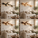 Backlit Natural Branch Wood Wall Light