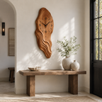 Live Edge Wood Wall Clock – Solid Wood Decorative Clock for Living Room Decor