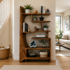 Organic Tree Frame Wood Bookshelf
