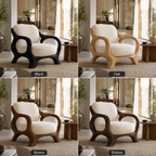 Loop Frame Sculptural Wood Lounge Chair