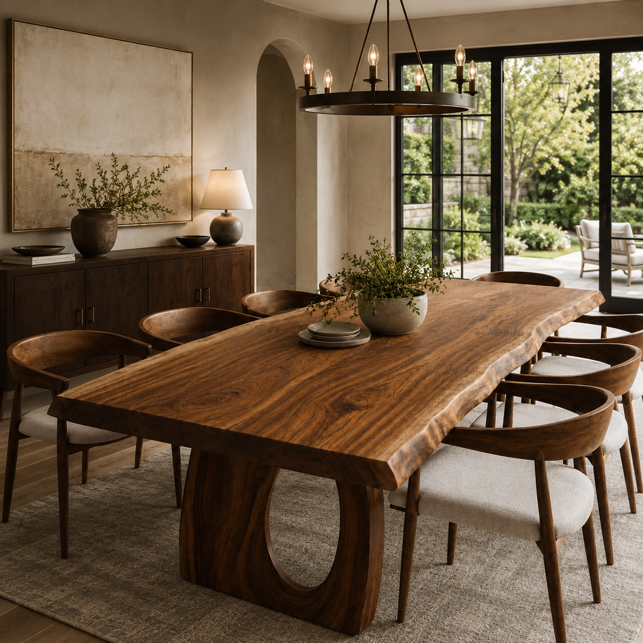 Live Edge Dining Table – Solid Wood Table for Dining Room