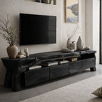 Solid Wood Live Edge Media Console – Sculptural TV Stand