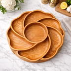 Wooden Serving Tray & Bowl Set – Natural Tableware for Entertaining