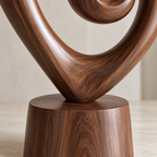 Infinity Spiral Wood Sculpture