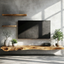 Live Edge Floating Stand – Solid Wood Wall-Mounted Console for Living Room Deco