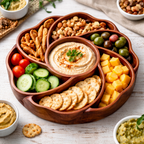 Wooden Serving Tray & Bowl Set – Natural Tableware for Entertaining
