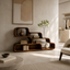 Modular Wood Bookshelf – Solid Wood Stacking Display Shelf for Living Room Decor