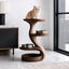 Wood Cat Tree Feeder – Solid Wood Multi-Level Cat Feeding Station for Home Decor