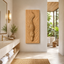 Crocodile Wood Wall Art – Solid Wood 3D Relief Carving for Bedroom Decor