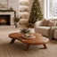 Organic Ripple Edge Wood Coffee Table