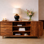 Solid Wood TV Stand – Modern Natural Media Console
