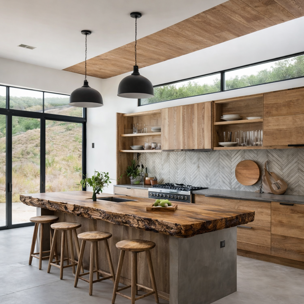 Kitchen Island Table – Solid Wood Table for Modern Kitchen