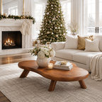 Organic Ripple Edge Wood Coffee Table