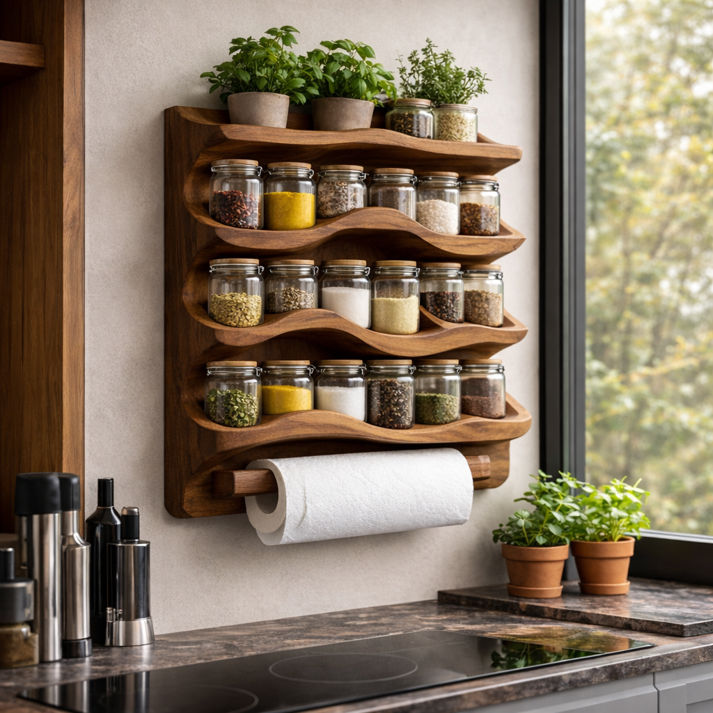 Floating Wooden Wall Shelves – Modern Storage & Décor