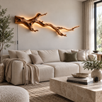 Backlit Natural Branch Wood Wall Light
