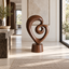 Infinity Spiral Wood Sculpture