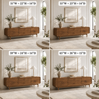 Sideboard Cabinet – Solid Wood Storage Cabinet for Living Room