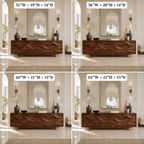 Wave Sideboard – Solid Wood Storage Cabinet for Living Room