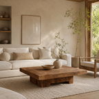 Solid Wood Coffee Table – Modern Natural Furniture for Living Rooms