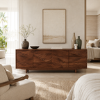 Wave Sideboard – Solid Wood Storage Cabinet for Living Room
