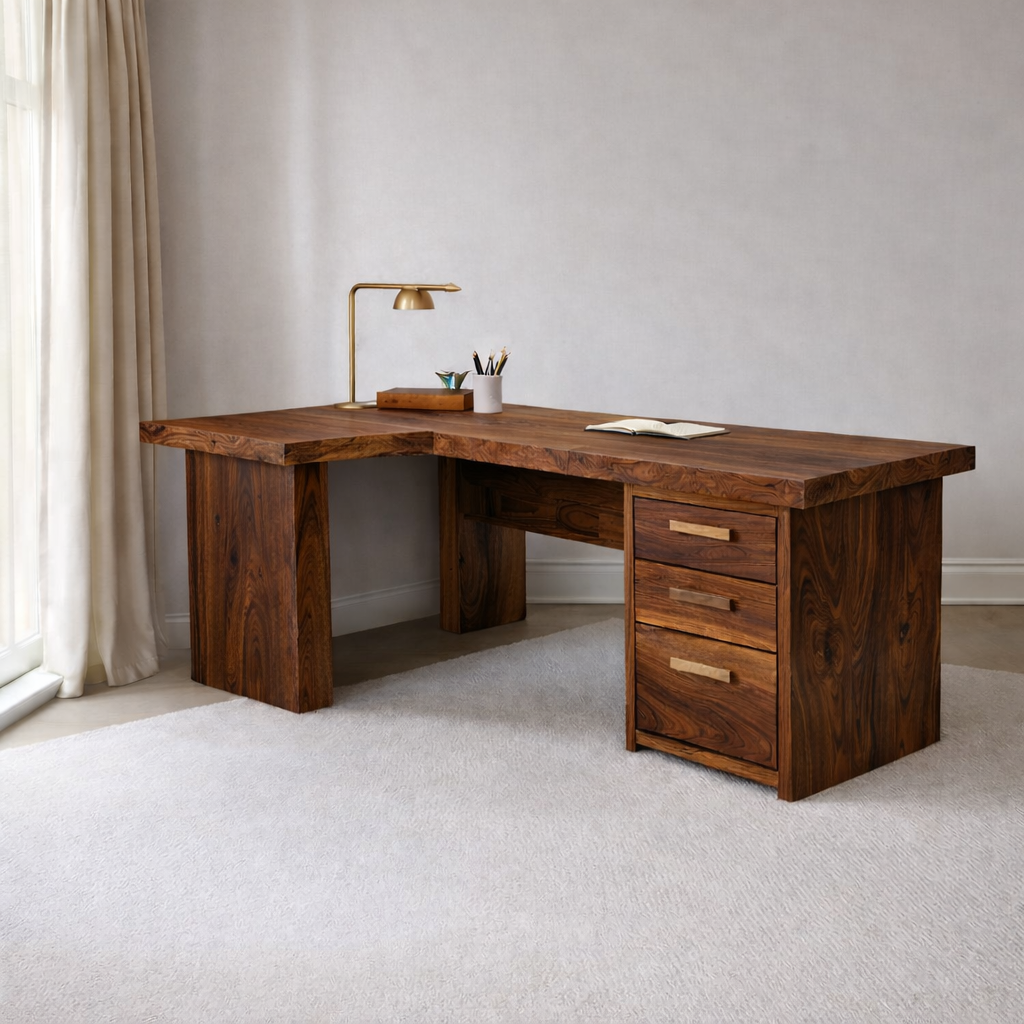 Office Desk – Solid Wood Desk for Modern Home Office