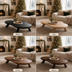 Organic Ripple Edge Wood Coffee Table