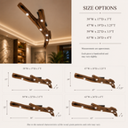 Tree Branch Ceiling Light – Solid Wood Pendant Light for Modern Home