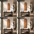 Tall Wood Wall Clock – Solid Wood Decorative Clock for Living Room Decor