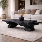 Tree Root Coffee Table – Solid Wood Rustic Table for Living Room Decor