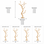 Tree Branch Wood Coat Rack – Solid Wood Entryway Hall Tree with Hooks for Home Decor