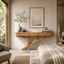 Sculptural Branch Wood Console Table