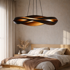 Sculptural Wooden Pendant Light – Handcrafted Organic Modern Design