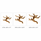 Tree Branch Wood Wall Art – Solid Wood Backlit Wall Decor for Bedroom Decor