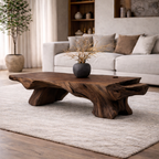 Tree Root Coffee Table – Solid Wood Rustic Table for Living Room Decor