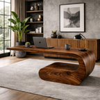 Sculptural Bench – Handmade Solid Wood Bench for Modern Home